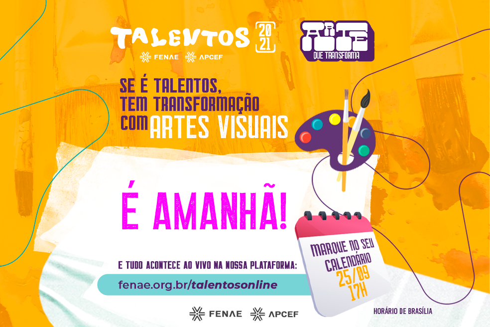 Não perca! A segunda live do Talentos é neste sábado (25)