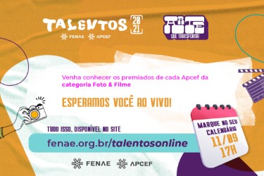 Talentos 2021 premia vencedores estaduais de foto e filme neste sábado, 11