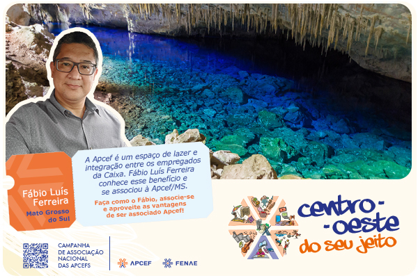 “Apcef é um espaço de lazer e integração entre os colegas Caixa”, diz Fábio Luis Ferreira associado da Apcef/MS