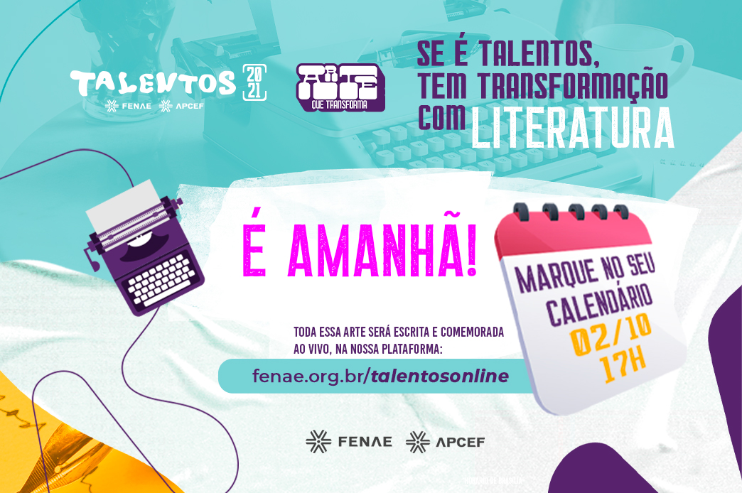 Talentos 2021: live de premiação dos destaques da etapa estadual de Literatura será neste sábado (2)