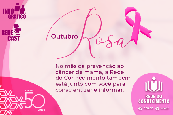 Tema da campanha Outubro Rosa pode ser acessado na Rede do Conhecimento