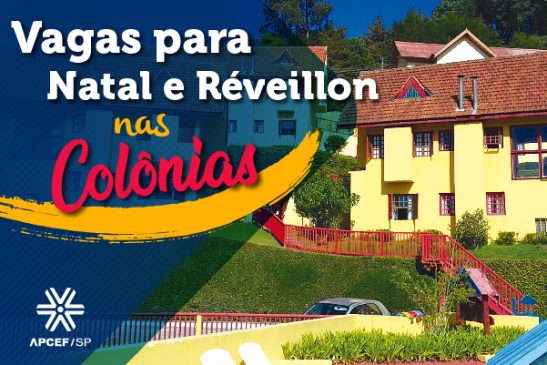 Confira a disponibilidade de vagas nas Colônias para Natal e Ano Novo