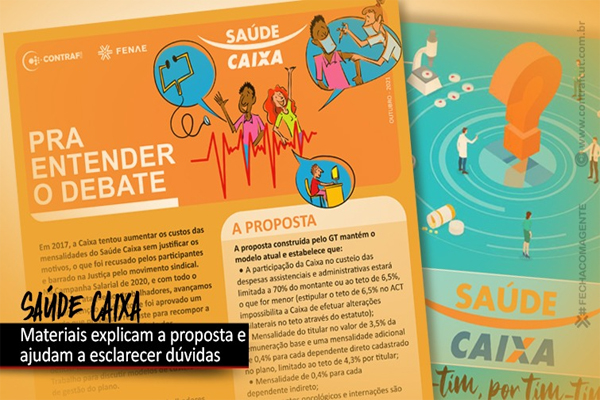 Materiais explicam proposta para o Saúde Caixa