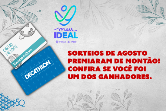 Meu Ideal divulga resultado dos contemplados no sorteio do mês de agosto