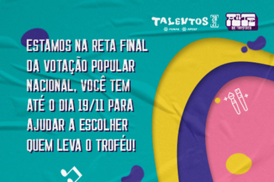 Talentos 2021: votação popular nacional termina dia 19