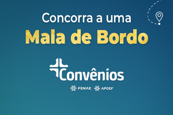 Prêmio de dezembro no site de convênios será uma mala de bordo