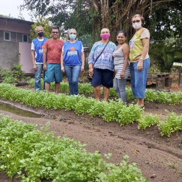 Hortoterapia leva conhecimento à comunidade no Pará