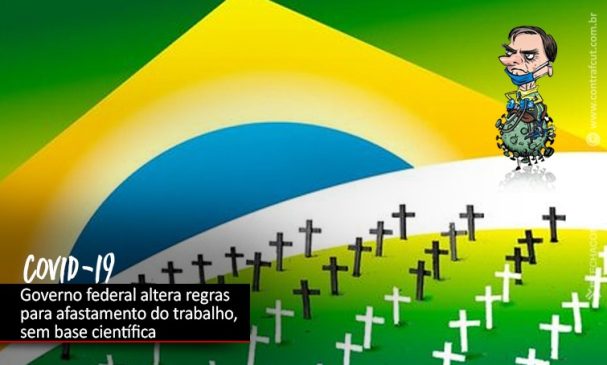 Sem base científica, portaria altera regras de afastamento do trabalho por Covid-19