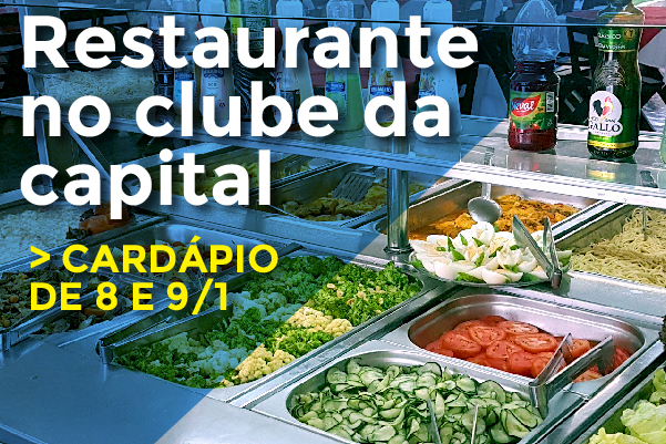 Confira o cardápio deste fim de semana e vem curtir o clube da capital!
