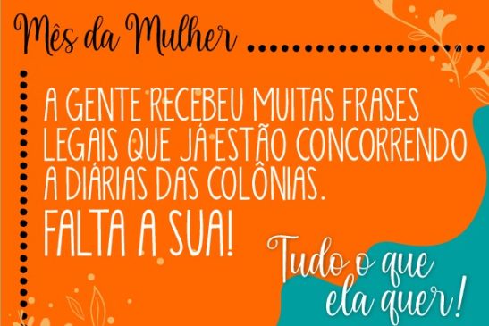Últimos dias para participar da ação do mês das mulheres da Apcef/SP e concorrer a diárias nas Colônias