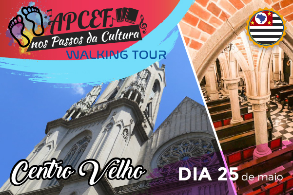 Dia 25 de maio tem passeio presencial pelo centro velho de São Paulo, inscrições abertas!