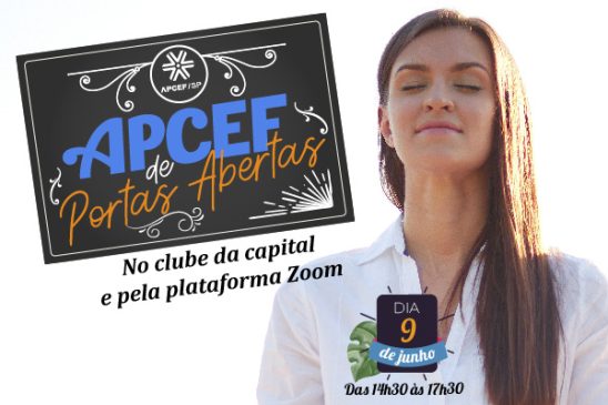 Junho tem edição do Apcef de Portas Abertas no clube da capital. Vem participar!