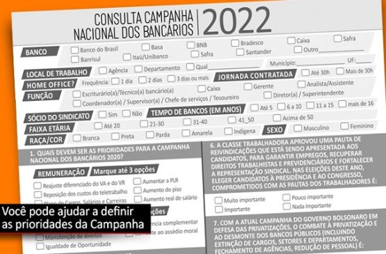 Campanha Nacional dos Bancários: últimos dias para participar da consulta nacional