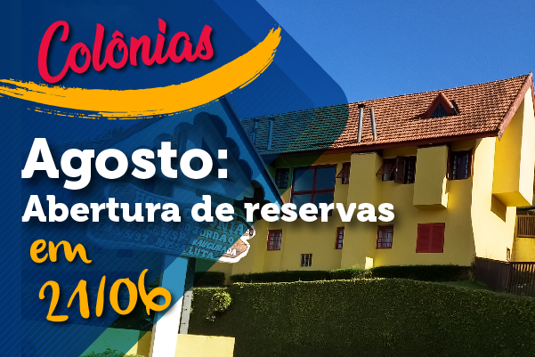 Reservas para hospedagem em agosto serão abertas dia 21 de junho