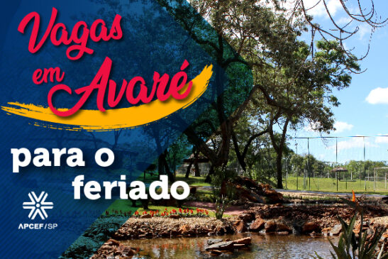 Há vagas em Avaré para o feriado de Corpus Christi, faça sua reserva!
