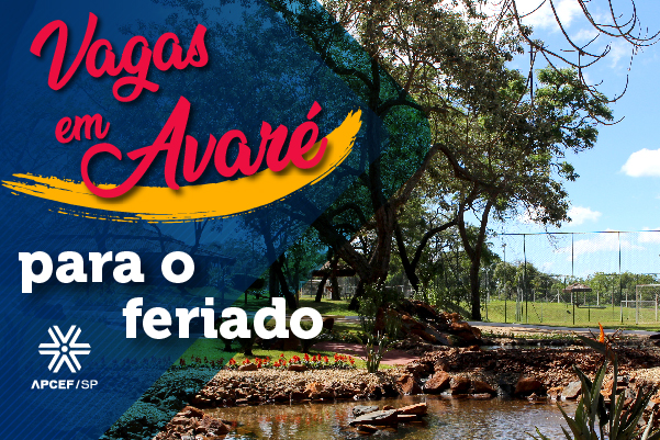 Há vagas em Avaré para o feriado de Corpus Christi, faça sua reserva!