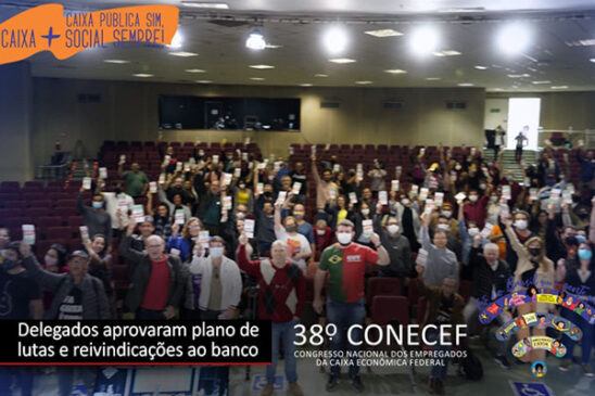 38º Conecef aprova plano de lutas e pauta de reivindicações ao banco