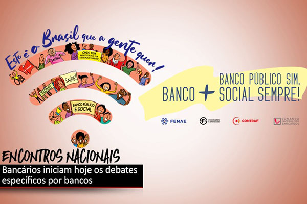 Bancários realizam encontros nacionais por bancos a partir desta quarta
