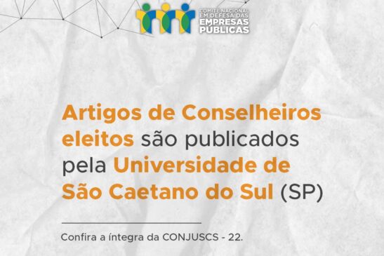 Artigos de Conselheiros eleitos são publicados pela Universidade de São Caetano do Sul (SP)