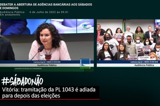 Categoria bancária consegue suspender debate sobre trabalho nos fins de semana