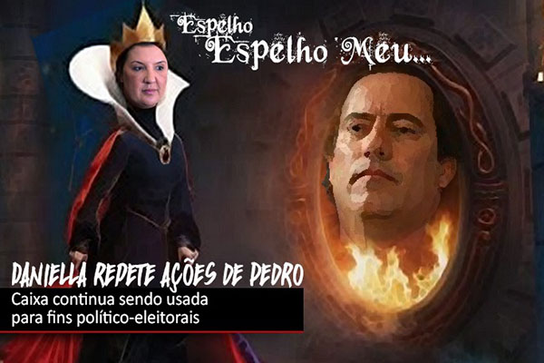 Caixa é usada para propaganda política