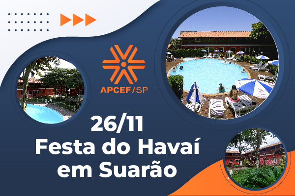 Vem se divertir em Suarão! Dia 26 tem Festa do Havaí