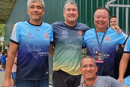 Muita técnica e alegria no supermaster 55+, modalidade convidada para os jogos da Fenae