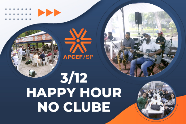 Neste sábado (3/12) tem happy hour no clube da capital