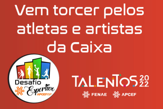 Sábado tem muita atividade no clube. Confira a programação e torça pelos atletas e artistas da Caixa!