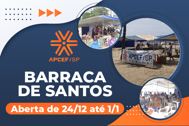 Barraca em Santos estará aberta de 24 de dezembro a 1º de janeiro