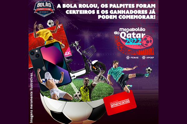 Confira os vencedores do Megabolão do Qatar. Associado de São Paulo foi o primeiro colocado!