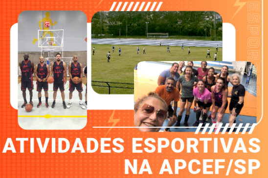 Confira as atividades esportivas da Apcef/SP no último fim de semana