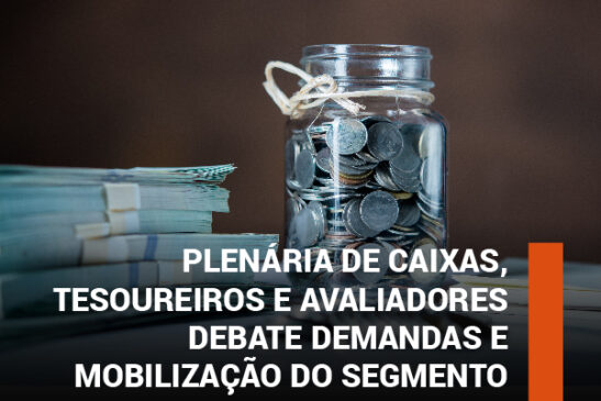 Plenária de caixas, tesoureiros e avaliadores debate demandas e mobilização do segmento. Reunião do GT ocorre dia 18