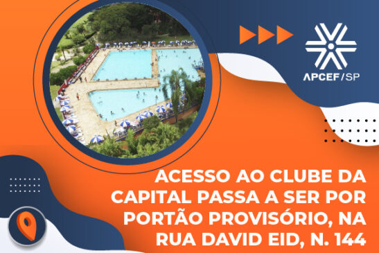 Acesso ao clube da capital passa a ser por portão provisório, na Rua David Eid