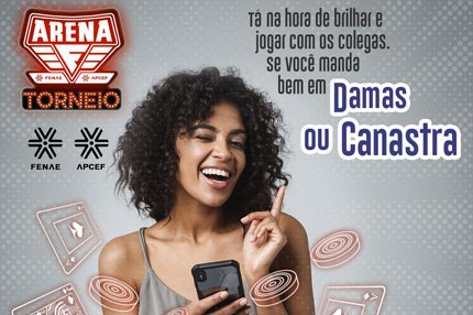 Inscreva-se até quinta (15) e participe do torneio de canastra e damas do Arena Fenae/Apcef