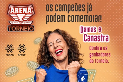 APCEF/SP  Divulgados os ganhadores do torneio Dia do Bancário de canastra  e damas do Arena jogos clássicos - APCEF/SP