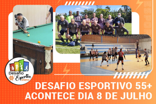 Desafio Esportivo 55+ acontece dia 8 de julho no clube da capital. Inscreva-se!