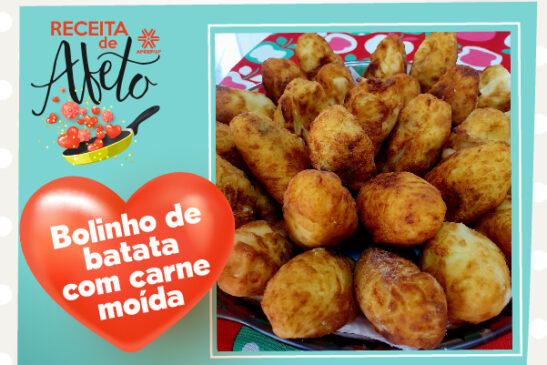 Bolinho de Batata com Carne Moída (bolinho da Vó Suzana)