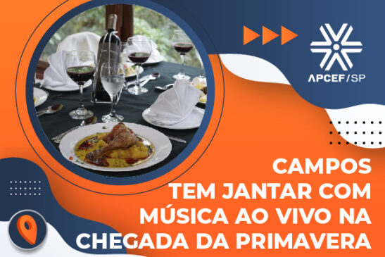 Tem jantar com música ao vivo para comemorar a chegada da primavera em Campos do Jordão