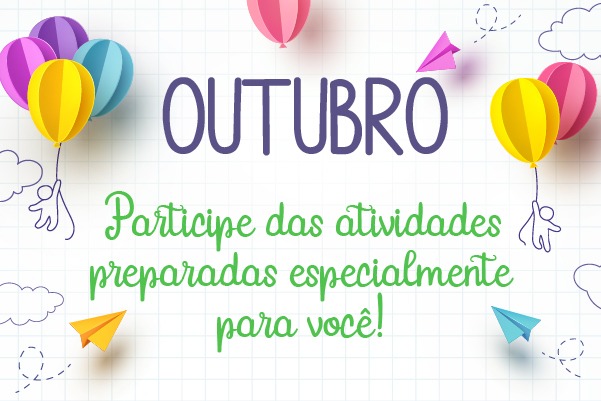 Outubro é mês de diversão na Apcef/SP. Confira a programação e aproveite!