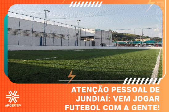 Atenção, pessoal de Jundiaí: vem jogar futebol com a gente!