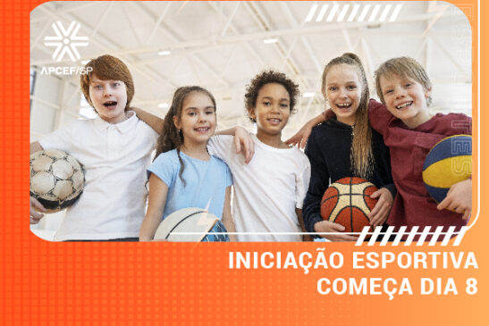 Iniciação esportiva, para crianças a partir de 7 anos, começa dia 8