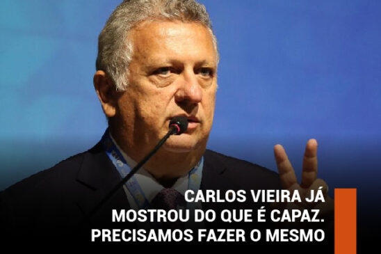 Carlos Vieira já mostrou do que é capaz. Precisamos fazer o mesmo