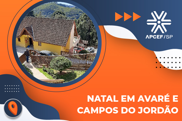 Passe o Natal nas Colônias da Apcef/SP! Reservas disponíveis em Avaré e Campos do Jordão