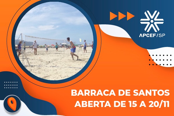 Barraca de Santos abre de 15 a 20 de novembro