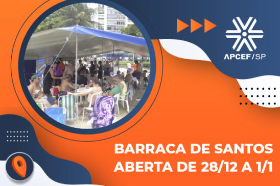 Celebre o Ano Novo à beira-mar na Barraca da Apcef/SP em Santos!