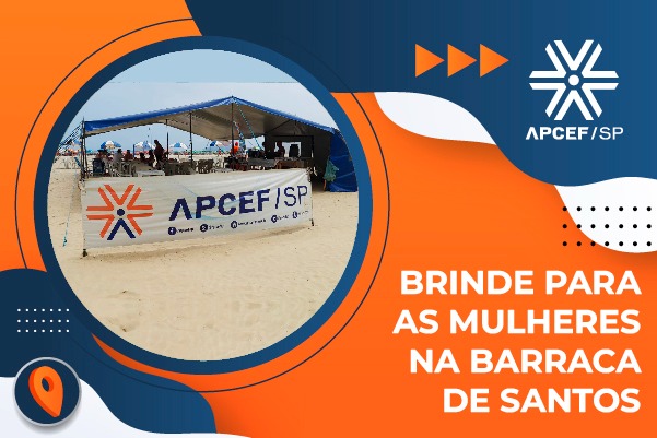 Mulheres ganham brinde na Barraca de Santos