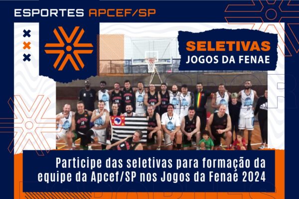 Em abril tem seletivas para formação da equipe da Apcef/SP nos Jogos da Fenae