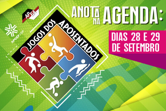 Jogos dos Aposentados acontecem dias 28 e 29 de setembro, anote na agenda!