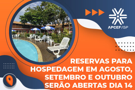 Faça sua reserva nas Colônias para agosto, setembro e outubro a partir de 14 de maio